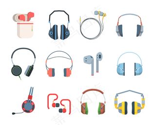 大套彩色耳机。特别游戏玩家可通过流媒体播放时尚的现代无线耳机收听音频文件和音乐便携式手机，为智能手机提供卓越的音质。