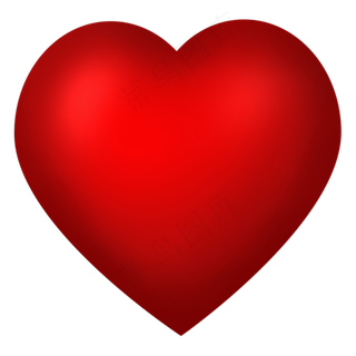 立体红色珠光爱心七夕浪漫情人节