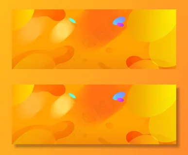 火拼双11渐变几何橙色banner