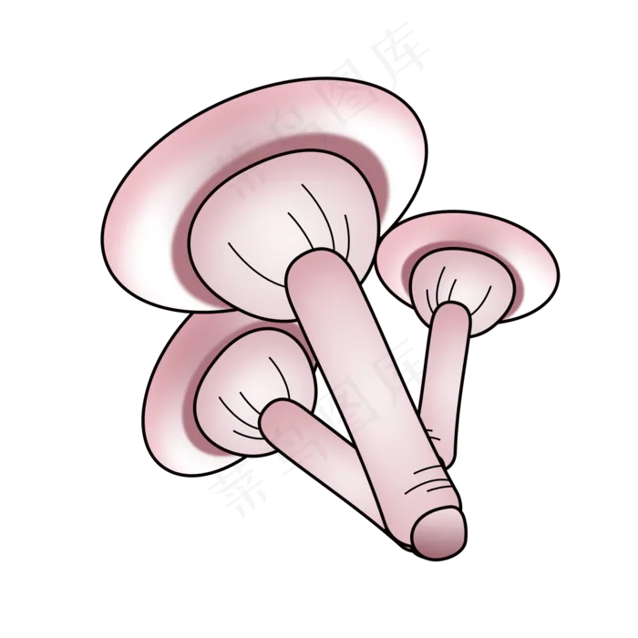 卡通平菇立秋蔬菜(2000X2000(DPI:300))psd模版下载