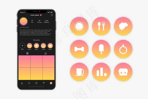 渐变模板高光集