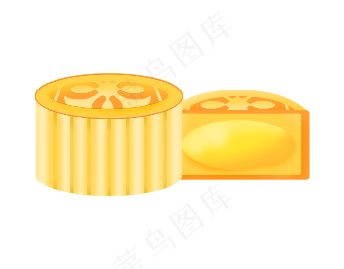 黄色美味月饼(2815X2200(DPI:300))psd模版下载
