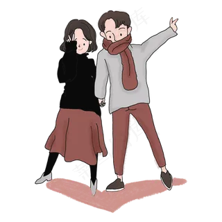 简洁可爱情侣互动情人节七夕PN