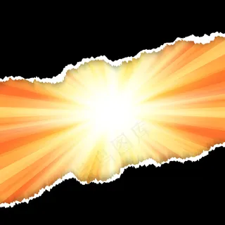 星暴背景下的碎纸设计