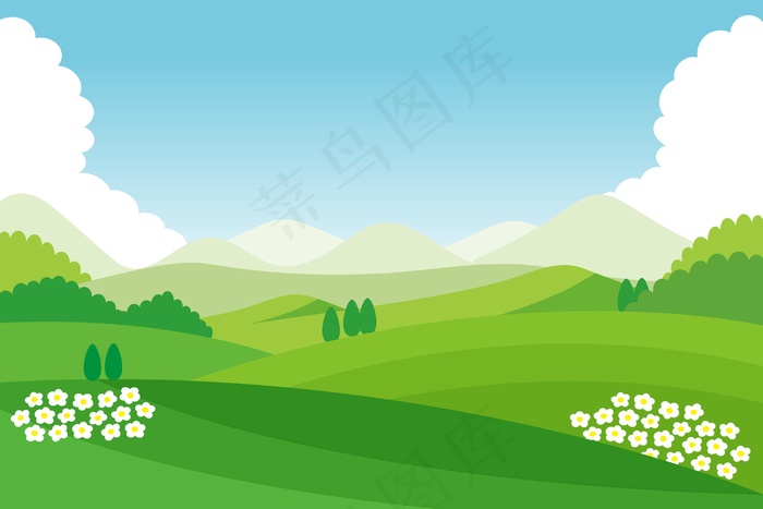 视频会议的自然景观背景