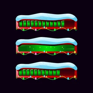 一套风格各异的雪桂进度条