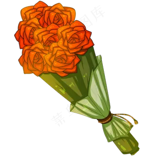 一束红色玫瑰花