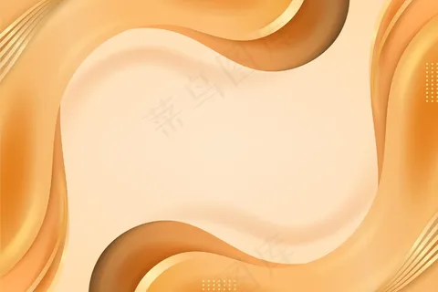 平滑的金色波浪背景 平滑的金色波浪背景