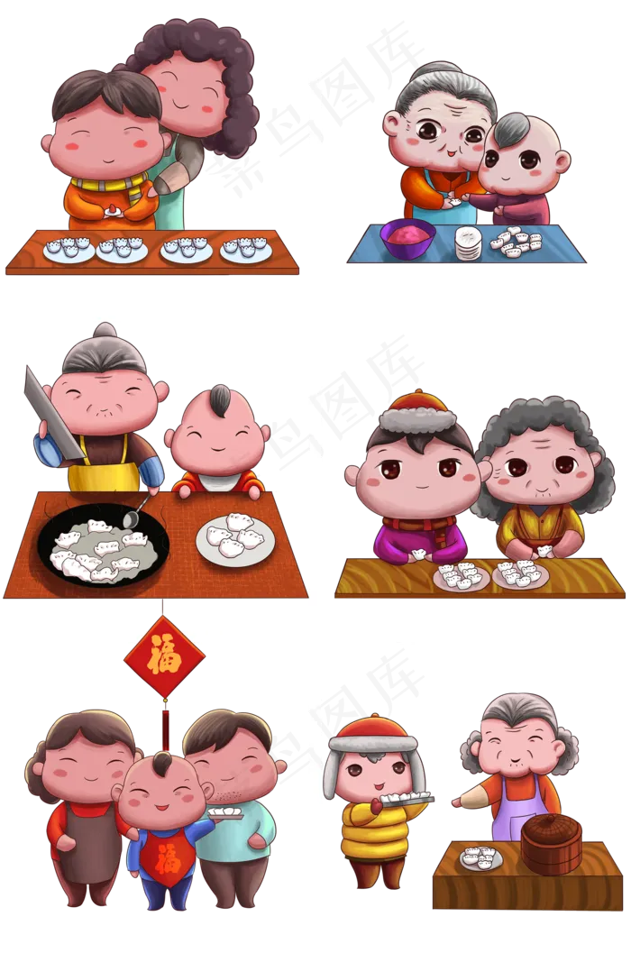 立冬包饺子(2000X3020(DPI:300))psd模版下载