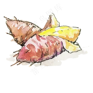 二十四节气之白露地薯可商用元素