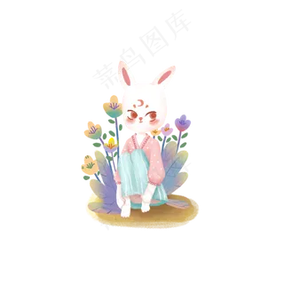 中秋节兔子形象设计元素