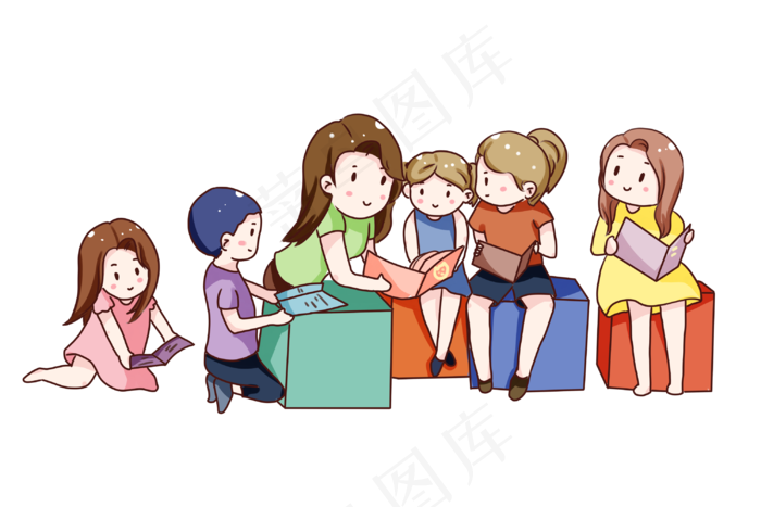 手绘卡通教师节辛勤的教师
