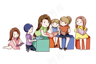 手绘卡通教师节辛勤的教师