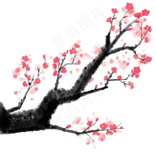  红色梅花 