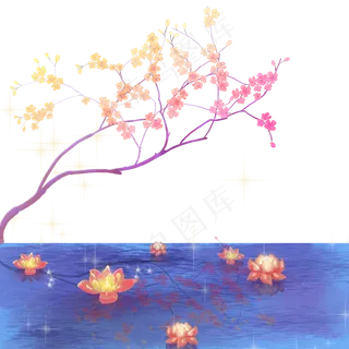 中秋节夜景花灯