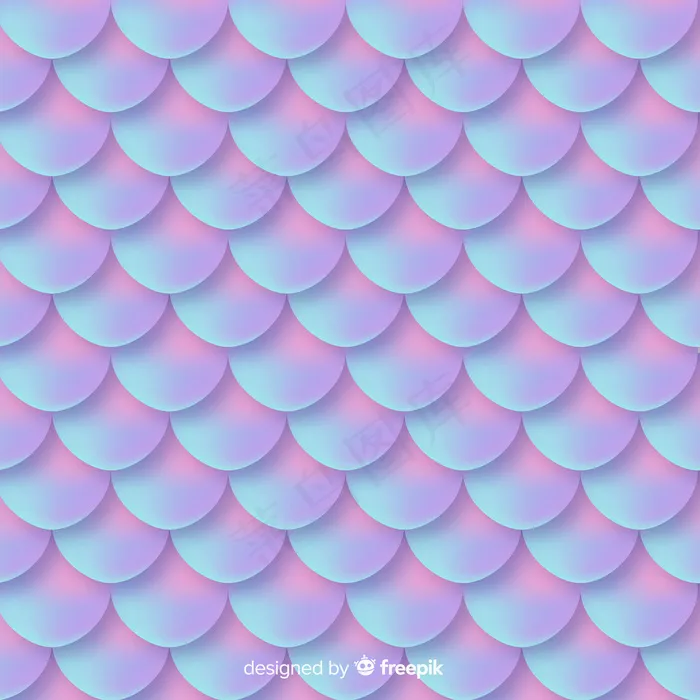 全息美人鱼尾装饰背景eps,ai矢量模版下载