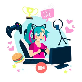 卡通游戏流光元素系列