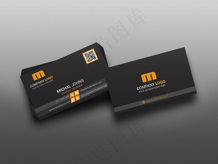 名片模型样机现代与现实