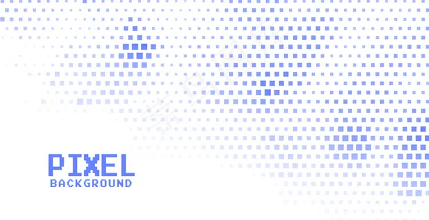 蓝色像素半色调背景