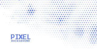 蓝色像素半色调背景