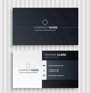 大气时尚创意名片设计模板