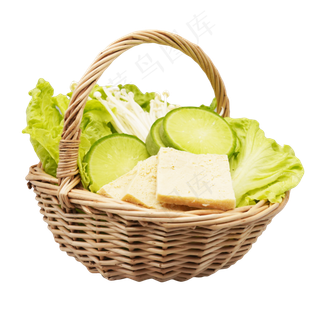 食材金针菇萝卜豆腐