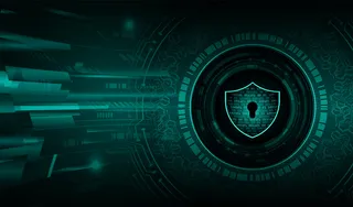 数字背景上的封闭式挂锁，网络安全