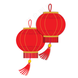 2019年欢乐元旦红灯笼2