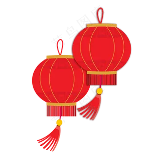 2019年欢乐元旦红灯笼2