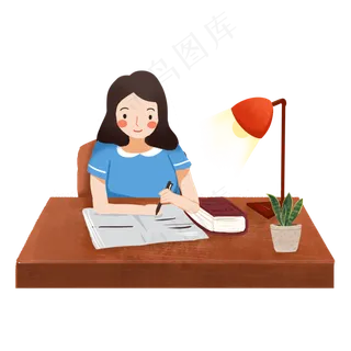 教师节老师批改作业素材