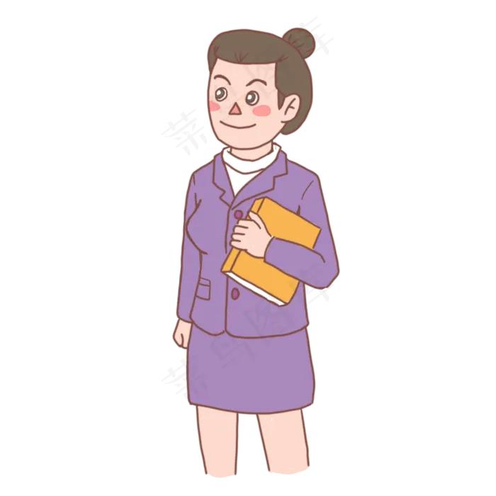 教师节女老师手绘小清新(3000X3000(DPI:300))psd模版下载