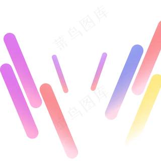 多彩放射纷飞线条