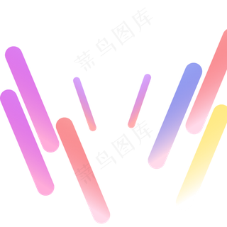 多彩放射纷飞线条