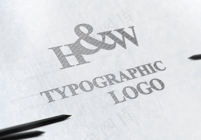 logo样机标志样机智能贴图psd模版下载