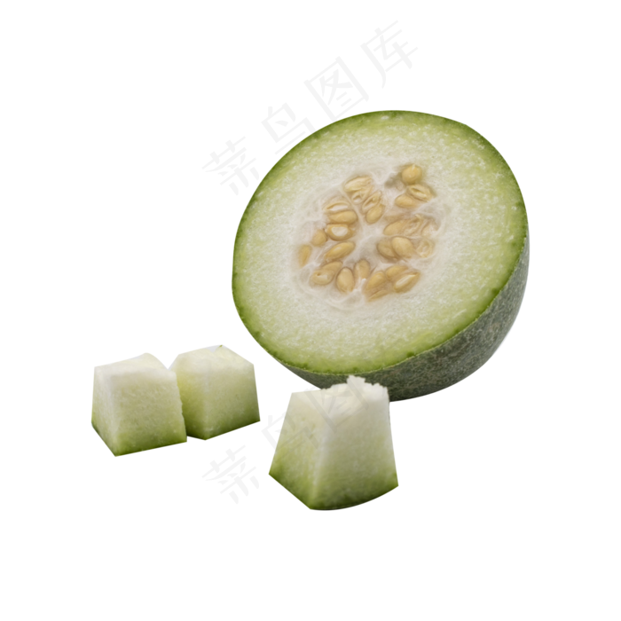切开冬瓜蔬菜