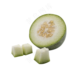 切开冬瓜蔬菜