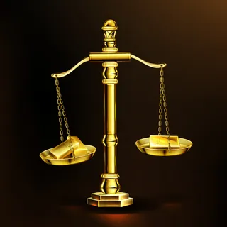 天平上的金条，带有贵金属块的真实黄金砝码