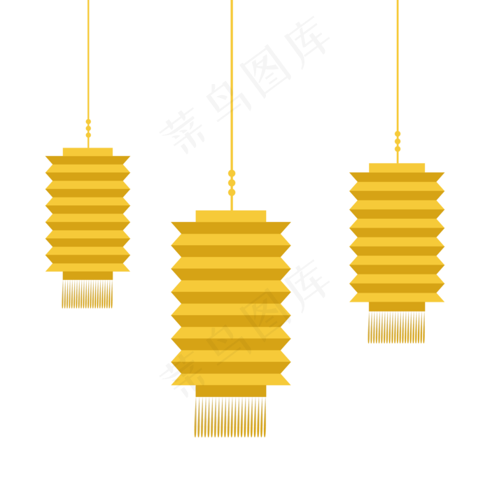 中秋灯笼彩灯(2001*2000px 300 dpi )ai矢量模版下载