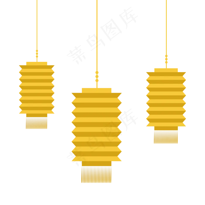 中秋灯笼彩灯(2001*2000px 300 dpi )ai矢量模版下载