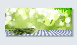 新鲜韭菜清新简约banner