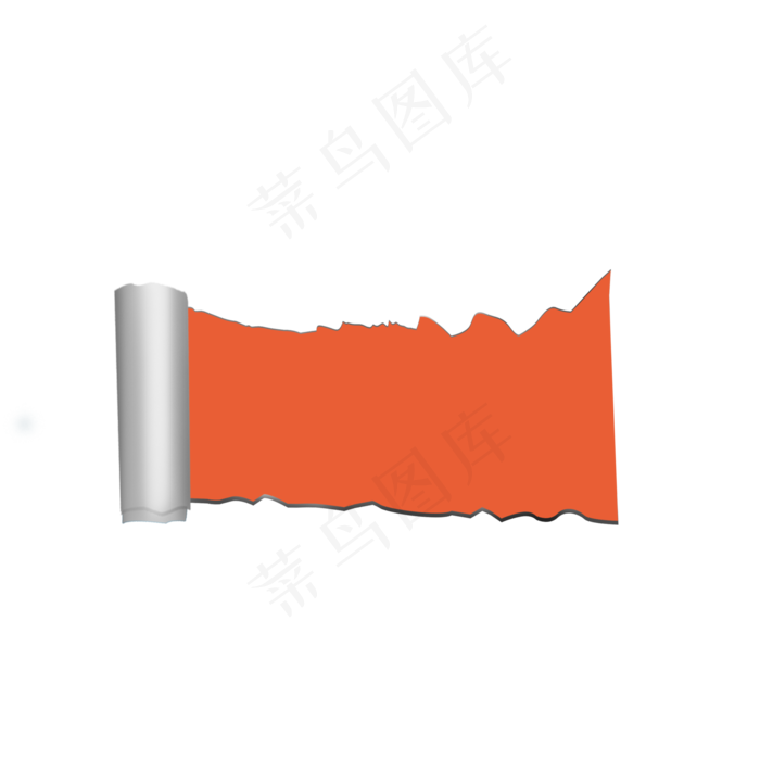 撕纸卷轴标题栏