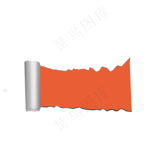 撕纸卷轴标题栏