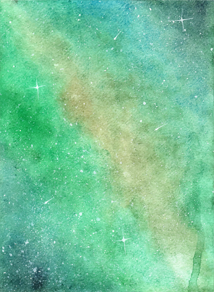 抽象水彩绿色星座天空背景eps,ai矢量模版下载