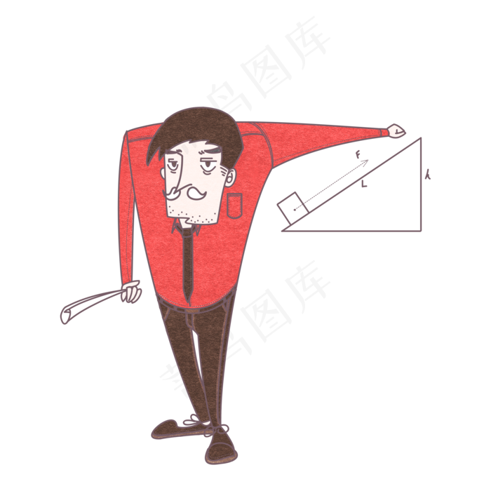 手绘教师节卡通人物