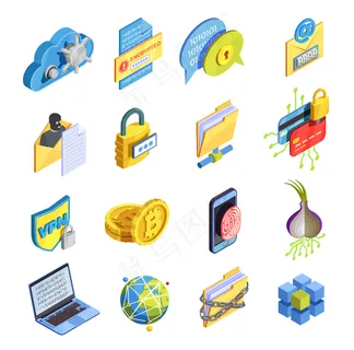 Internet安全图标集
