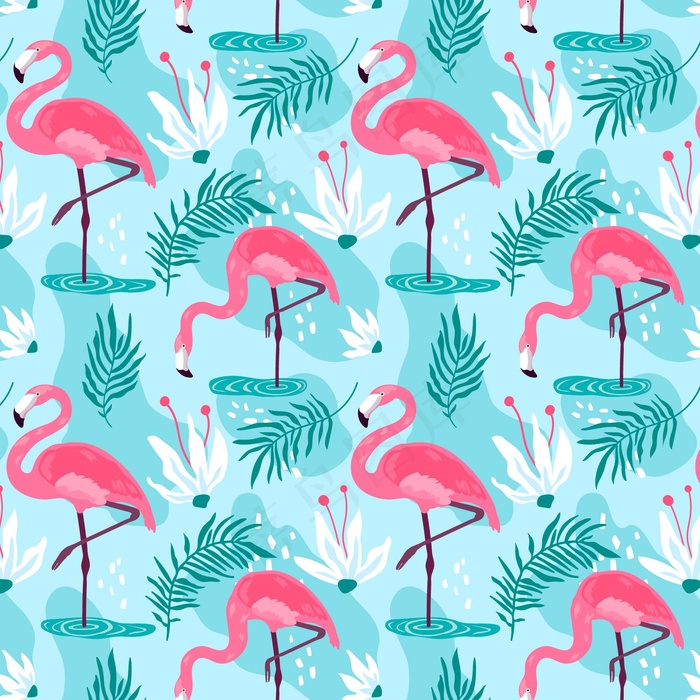 火烈鸟图案系列概念