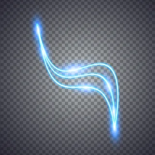 霓虹灯模糊的线条。背景上的插图。