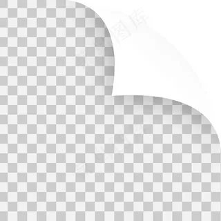 笔记纸的矢量卷曲角