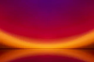 带有渐变日落投影灯的美学背景