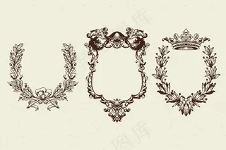 复古风格的写实画框系列